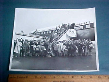 Vtg 1957 Photo Pan American World Airways Clipper w/ Buffalo Chamber of Commerce picture