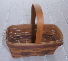 Longaberger 8 1/2 Inch X 4 Inch Basket Nonmoving Handle Inside Plastic Liner picture