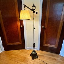 Vintage Rembrandt Art Deco Genie Floor Lamp with Jadeite Accents picture