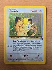 Pokemon TCG: Rare Vintage Meowth Black Star Holo Card (WOTC Promo - #10) picture