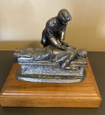 Male Chiropractor Michael Ricker Pewter Sculpture Signed 1986 Vintage RARE picture