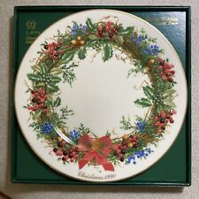 Lenox COLONIAL CHRISTMAS WREATH Series New Jersey Plate 1990 W/ Box picture