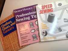 3 Vintage Sewing Books--Speed Sewing, Professional Sewing Tips, Clothes, Careers picture