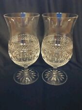 CASHS of Ireland Marked Cooper Crystal 20 oz Hurricane style Glasses Vintage picture