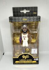 Funko Vinyl Gold 5 in: LeBron James (Chase) Los Angeles Lakers White Jersey Rare picture