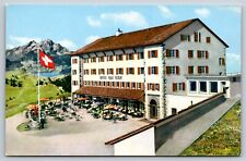 Hotel Rigi Kulm Switzerland Postcard Summit Mount Rigi Alps picture