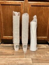 Starbucks 12oz Paper Cups With Lids - Lot Of 88 Tall Size Cups With Lids picture