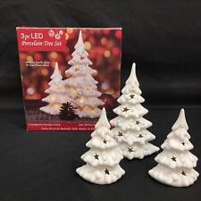 Mark Feldstein And Associates 3 Piece LED Porcelain Tree Set picture