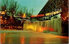 Annual Christmas Lighting at Ludlow Falls, Ohio - Postcard picture