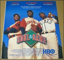 1996 Soul of the Game HBO Movie Print Ad Advertisement 9.75