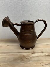 Vintage Solid Copper Heavy Guage Hand Hammered Watering Can picture