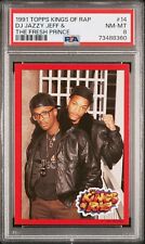 1991 Topps Kings of Rap DJ JAZZY JEFF & FRESH PRINCE PSA 8 Will Smith picture