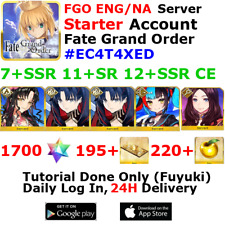[ENG/NA][INST] FGO / Fate Grand Order Starter Account 7+SSR 190+Tix 1700+SQ #EC4 picture