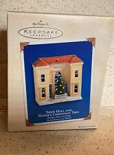 Hallmark Keepsake Ornaments Town Hall and Mayor's Christmas Tree Nostalgic NEW picture