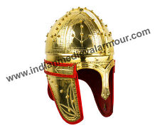 Royal Roman Armor Brass Durene Roman Cavalry Helmet intercia Imperial helmet  picture