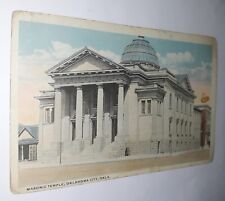 Antique Postcard Masonic Temple Oklahoma City, Oklahoma posted 1919 no stamp picture