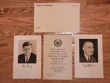1961  OFFIFICAL Inaugural Invitation President John F. Kennedy & Lyndon Johnson picture