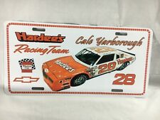 RETRO hardees Racing Team CALE YARBOROUGH License Plate 28 Chevrolet 1980s  picture