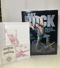 2000 DC Sgt. Rock Cold-Cast Porcelain Hand Painted Statue W/Sketch In Box NO HAT picture