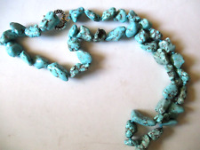 TURQUOISE NECKLACE, HANDMADE NATURAL STONE  20