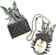 Catholic Guardian Angel Visor Clip Keychain Accessory Gift Set for Christians picture