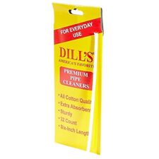 Dill's Premium Regular Pack of 32 Pipe Cleaners Sturdy Cotton - Dills Yellow picture