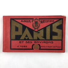 PARIS Album Artistique 45 Antique B & W Postcards Souvenir Booklet Vintage NOS  picture