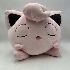 Pokemon Jigglypuff Plush Pink Sleeeping Soft Weighted Pillow Toy Lovey 15