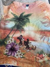 Disney Womens Micky And Minnie On The Beach Shirt picture