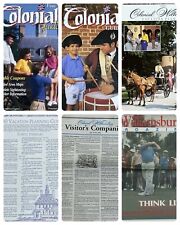 Lot Of 6 Colonial Williamsburg Virginia Visitors Guide Newspapers Magazines picture
