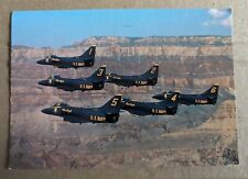 Postcard U.S. Navy Blue Angels Formation Over Grand Canyon Douglas A-4F Skyhawks picture