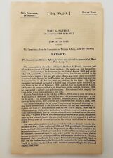 1838 US House Military Affairs Committee Report, Widow Capt. M.A. Patrick (Mary) picture