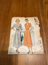 VTG 1948 McCall Couture Detailed Dress Pattern picture