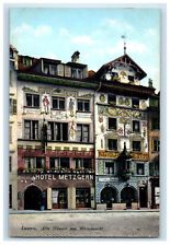 c1910 Alte Hauser An Weinmarkt Luzern Switzerland Antique Unposted Postcard picture