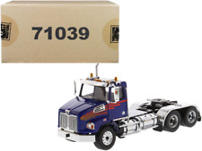 Western Star 4700 SB Tandem Day Cab Tractor Blue 1/50 Diecast Model picture