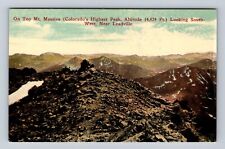 Leadville CO-Colorado, Mt Massive Looking South, Antique Vintage Postcard picture