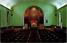 Interior First Methodist Church Alpena Michigan MI Postcard VTG UNP Vintage picture