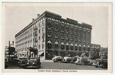 Postcard 30s Yadkin Hotel & Cars Salisbury NC Used & Stamped, Not Posted picture