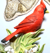 LEFTON Vtg Cardinal Bisque Porcelain Figurine 5 1/2