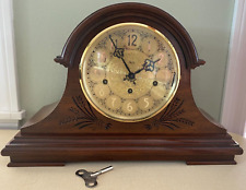 Vintage Sligh Mantle Clock, Franz Hermle-2 jewels movement made in Germany, key picture