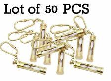 Brass Sand Timer Key Chain Pendant Key chain Brass Key Ring Set Of 50 Unit picture