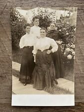 Early 1900’s Four Fashinable Women - Antique Real Photo Postcard RPPC picture
