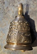 Vintage Solid Brass Vocem-Meam-A Ovime-Tangit Monastery Church Bell picture