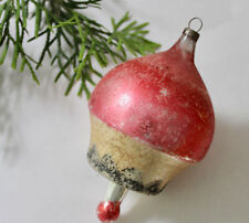 ANTIQUE BLOWN GLASS  German Figural Mica CHRISTMAS ORNAMENT Early 1900s picture