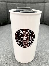 Rare 2012 Starbucks Coffee Pike Place Brown Siren Ceramic Travel Tumbler 12 oz picture