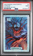 1994 Marvel Masterpieces Carnage Holofoil Silver #2 PSA 9 MINT picture