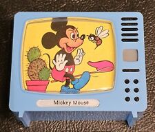 Vintage Plastiskop Mickey Mouse Slide Viewer TV Made in Germany Disney Rare Blue picture