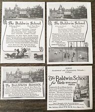 1913-1914 Print Ads~THE BALDWIN SCHOOL for Girls~Bryn Mawr,Pa.Old Building Photo picture