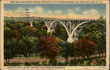 Minnesota Fort Snelling Mendota Bridge ~ 1938 vintage postcard  ~ s0063 picture