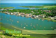Beaufort, NC North Carolina WATERFRONT HOTELS~BOATS Carteret County 4X6 Postcard picture